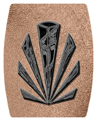 DAREC 602 BK SH BZ Black Sunburst Shimmer Bronze Background